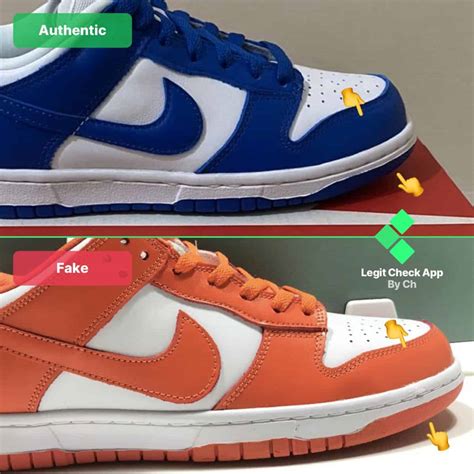 how do i know if my nike dunks are fake|nike dunks false symbols.